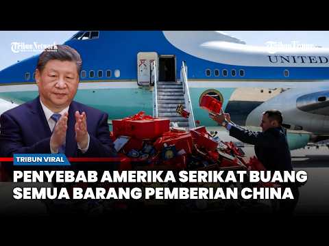 Penyebab Semua Barang Pemberian China Dibuang Rombongan Presiden AS Donald Trump thumbnail