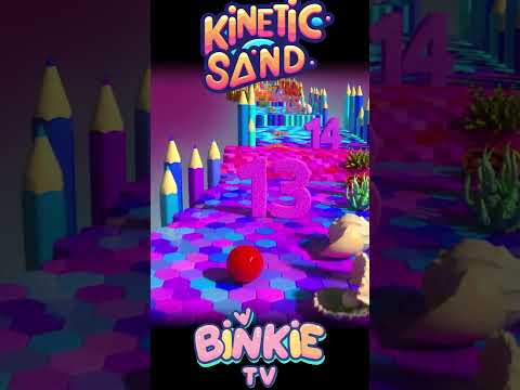 🔢🎳 Learn Numbers Kinetic Sand Bowling Ball Race | Binkie TV thumbnail