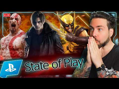 🔥State of Play REACCIÓN EN DIRECTO! EL EVENTO MÁS GRANDE de PLAYSTATION! Wolverine! RE9UIEM DLC? thumbnail
