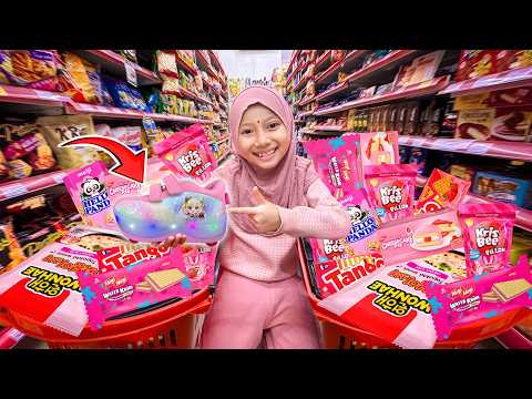 AQILA BORONG JAJANAN SERBA WARNA PINK PAKAI SEPATU RODA WARNA PINK thumbnail