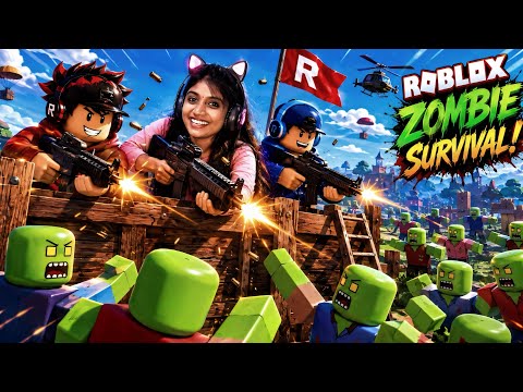 Surviving From Zombie Apocalypse In Roblox For 99 Nights ??! thumbnail