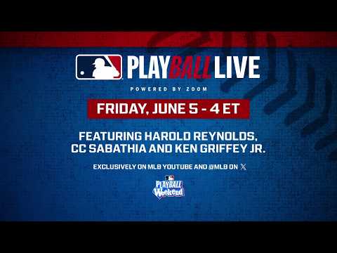 Play Ball Live! Ken Griffey Jr, CC Sabathia, & Harold Reynolds talk all things Play Ball Weekend! thumbnail