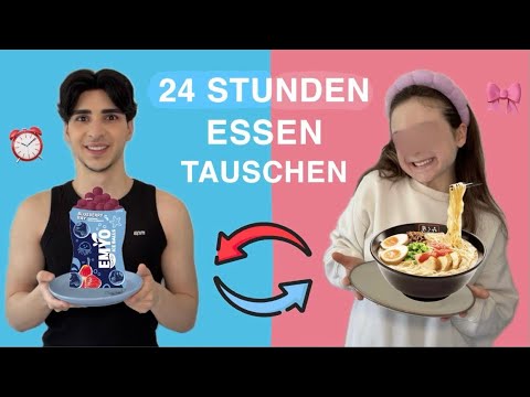 24 STUNDEN ESSEN TAUSCHEN😭 *mit Nisa* thumbnail