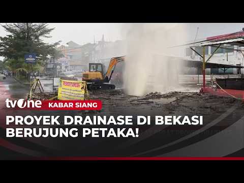 Penampakan Semburan Air dan Gas Setinggi 5 Meter di Bekasi | Kabar Siang thumbnail
