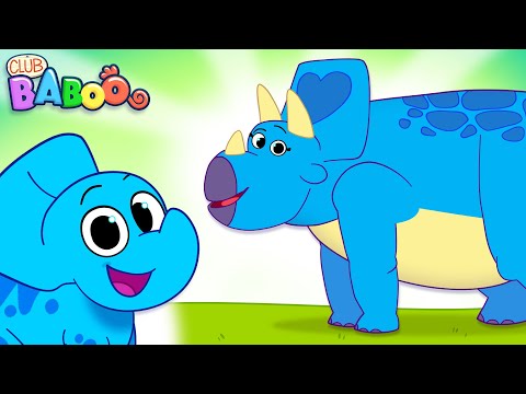 Dinosaurs for kids | Triceratops! | Club Baboo DINO FACTS | Cute dinosaurs thumbnail