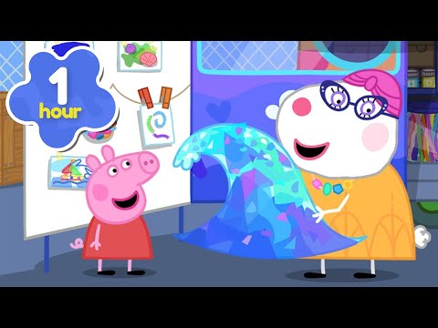 Peppa Gets CRAFTY! 🖼️ Peppa's AMAZING Artwork! 🎨 Peppa Pig Full Episodes | 1 Hour of Kids Cartoons thumbnail