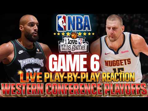 ?WOLVES VS NUGGETS │ GAME 6 of the NBA PLAYOFFS  Basketball Play-By-Play Reaction & Scoreboard thumbnail