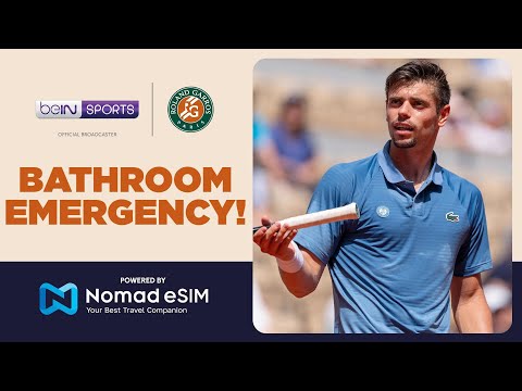 Arthur Gea really needed the bathroom! | Roland-Garros 2026 | Moments thumbnail