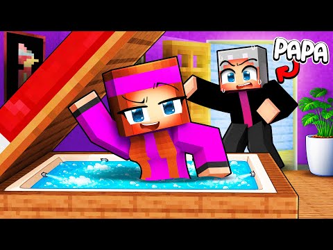 J'ai une piscine secrète sous mon lit sur Minecraft ! thumbnail