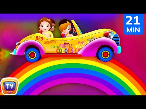 Colors Song for Kids | Learn Red, Blue, Yellow, Purple + Color Hop | 21 Min | ChuChu TV thumbnail