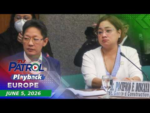 TV Patrol Playback Europe | June 5, 2026 thumbnail