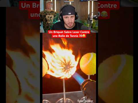 Un Briquet Sabre Laser Contre une Balle de Tennis 👀😂 thumbnail