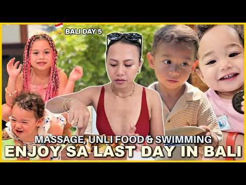 MAMIMISS KO TONG UNLI FOOD! MASSAGE SA LAST DAY! ANG GALING NA LUMANGOY NG KIDS! ❤️ | rhazevlogs thumbnail