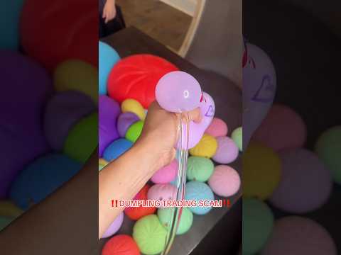 DUMPLING TRADING SCAM ‼️😡 #trending #viral #dumpling #satisfying #scammer #prank #tiktok #funny thumbnail