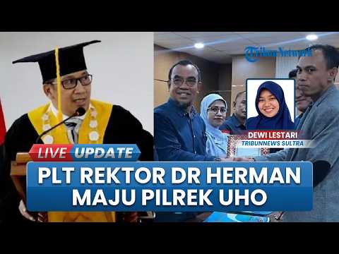 Resmi! Plt Rektor Dr Herman Maju Pilrek UHO Kendari, Pendaftaran Diwakilkan Karena Cuti Ibadah Haji thumbnail