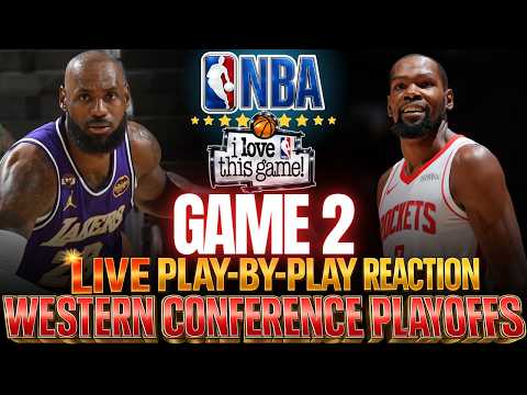 ?LAKERS VS ROCKETS │ Game 2 - 2026 NBA WEST PLAYOFFS  Basketball Play-By-Play Reaction & Scoreboard thumbnail