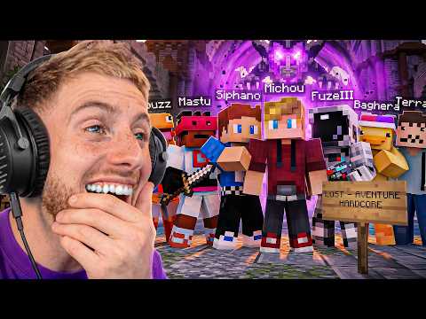 J’AI RÉUNI 25 STREAMERS en AVENTURE MINECRAFT HARDCORE ! (Lost RP #1) thumbnail