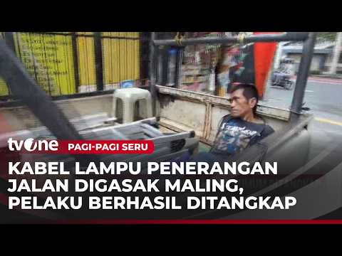 Detik-detik Aksi Pencurian Kabel Kepergok Petugas Satgas PJU | Metropolitan thumbnail