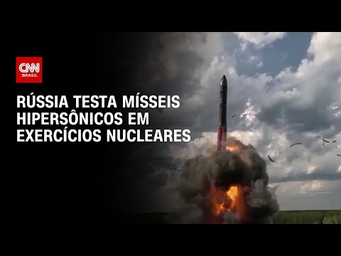 Rússia exibe arsenal em exercício nuclear e testa míssil hipersônico | CNN PRIME TIME thumbnail