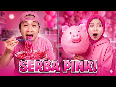 TANTANGAN MAKAN SERBA PINK | PINK FOOD MUKBANG | MAKAN SATU WARNA thumbnail