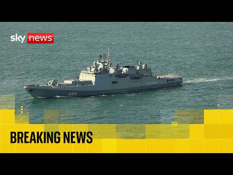 Russian warship 'fires warning shots in English Channel' thumbnail