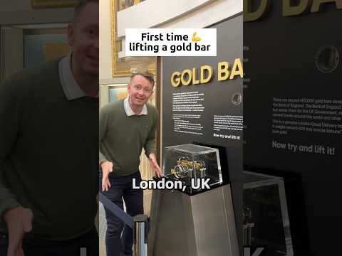 First time lifting a gold bar ? #science thumbnail