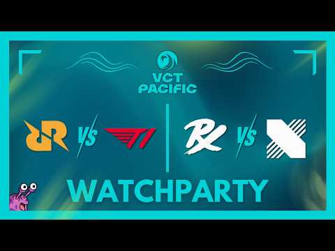 T1 vs RRQ & PRX vs KRX | VCT Pacific Stage 1 Playoffs #VCTWatchParty | !patreon !merch thumbnail