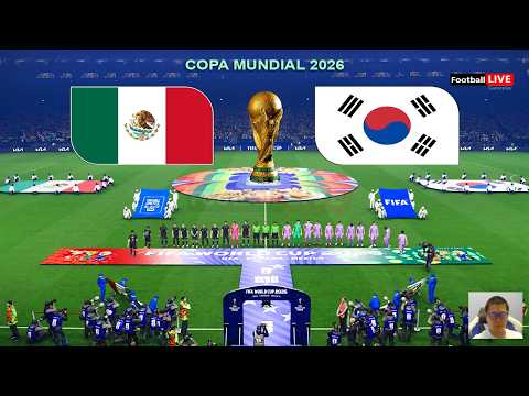 MÉXICO vs COREA DEL SUR - Copa Mundial de la FIFA 2026 | Partido completo | Simulación PES thumbnail