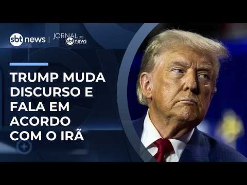 Trump recua de ofensiva e fala em acordo com o Irã | #JornaldoSBTNews thumbnail