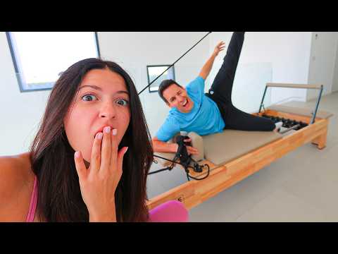 Il mio ragazzo prova PILATES per la PRIMA VOLTA! thumbnail