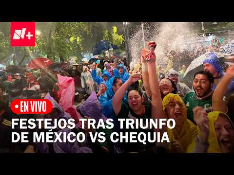 En vivo: Festejos en el Ángel de la Independencia tras el triunfo de México vs Chequia thumbnail