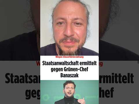 Staatsanwaltschaft, Berlin ermittelt gegen Grünen-Chef ￼ #spd #afd #cdu  #linke #csu #bsw #weidel thumbnail