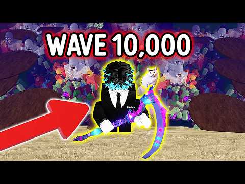 10,000 Wave ท๊อปโลก!?ซอมบี้ล้าน! ผมไหวไหม!? [ โคตรยาก!? ]  | Roblox Survive Zombies Arena thumbnail