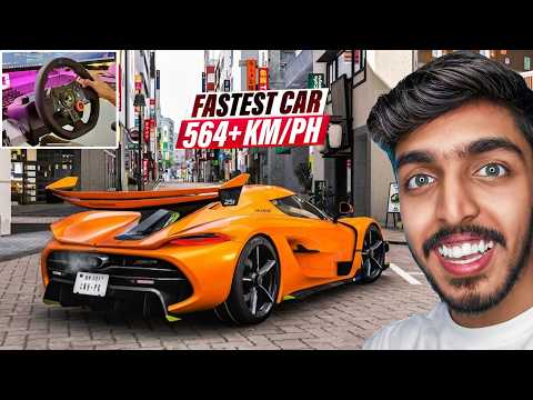 I Bought the Koenigsegg Jesko… FASTEST CAR EVER! (567+ KMPH) | Forza Horizon 6 with Logitech G29 ! thumbnail