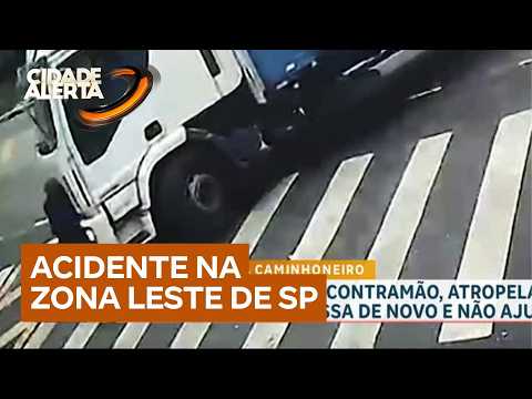 Idoso é atropelado por caminhão que trafegava na contramão thumbnail