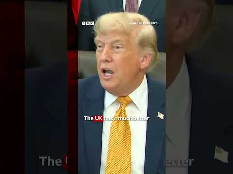 Trump calls Starmer a “lovely man’ but criticises his polices. #BBCNews thumbnail