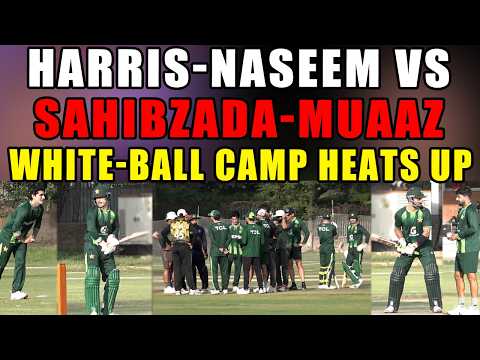 Naseem Shah and Harris Rauf VS Shahibzada Farhan and Muaaz Sadaqat | Pakistan White Ball Camp thumbnail