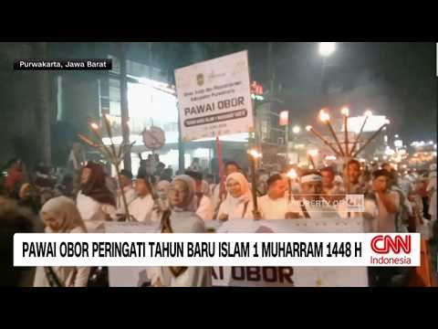 Kemeriahan Pawai Obor Peringati Tahun Baru Islam 1 Muharram 1448 H di Sejumlah Daerah thumbnail