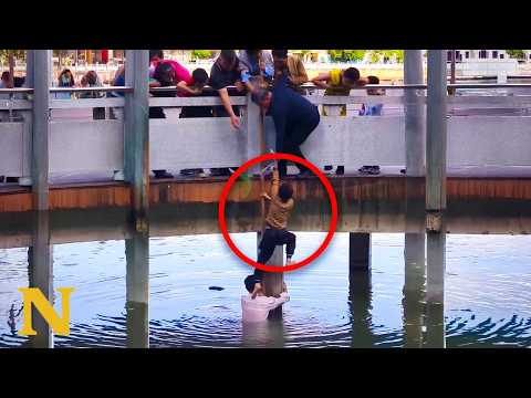 Community Races to Save Boy From Freezing Water thumbnail