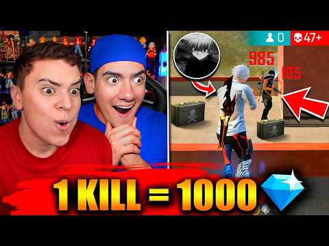 ¡LE DAMOS 1,000 DIAMANTES POR KILL A NEK7 EN FREE FIRE !! *FINAL INESPERADO* CON DONATO !!! 😭💎 thumbnail