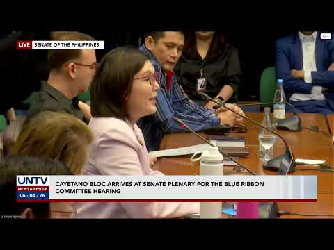 Senate Blue Ribbon Committee hearing for the flood control has started thumbnail