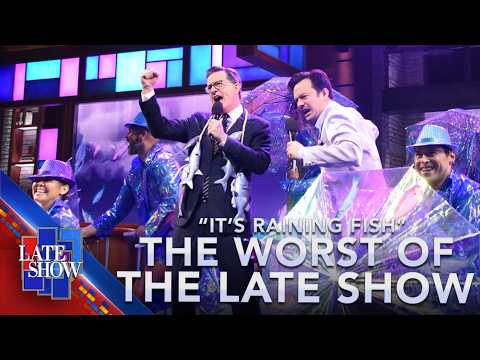 "It's Raining Fish" - Stephen Colbert, Michael Cruz Kayne feat. Paul Shaffer (LIVE on The Late Show) thumbnail
