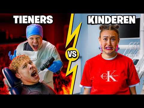 Kinderen VS Tieners bij de Tandarts 🦷 thumbnail