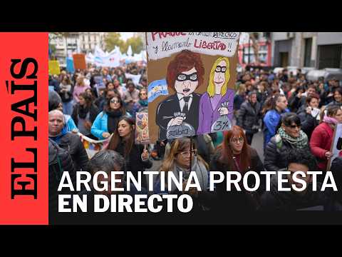 DIRECTO | NI UNA MENOS: colectivos feministas de ARGENTINA marchan contra Milei | EL PAÍS thumbnail