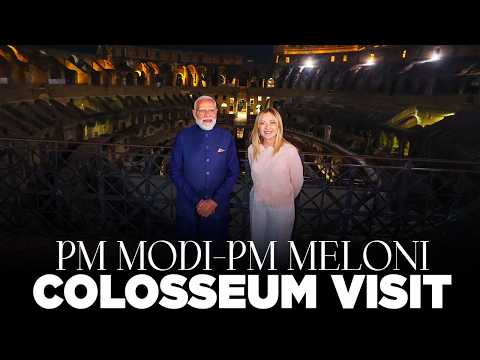 PM Modi, Italian PM Giorgia Meloni visit iconic Colosseum thumbnail