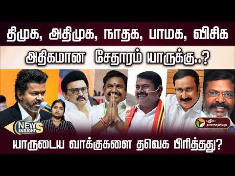 திமுக, அதிமுக, நாதக, பாமக, விசிக அதிகமான சேதாரம் யாருக்கு? யாருடைய வாக்குகளை தவெக பிரித்தது? | PTD thumbnail