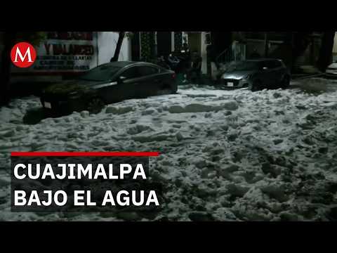 Cuajimalpa bajo el agua tras intensas lluvias en la Ciudad de México thumbnail
