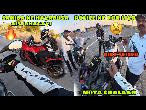 Sahiba ne Hayabusa aisi bhagayi ? Police ne Hume pakad liya? Bike Seized ? Indore se rasta bhtak gye thumbnail