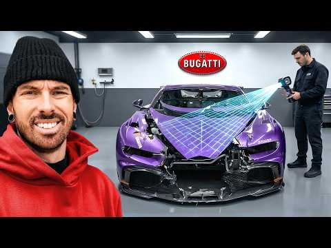 HOW I'M GOING TO REBUILD THE WRECKED BUGATTI CHIRON thumbnail