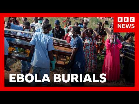 Ebola mourners learn how to grieve safely after outbreak in DR Congo | BBC News thumbnail